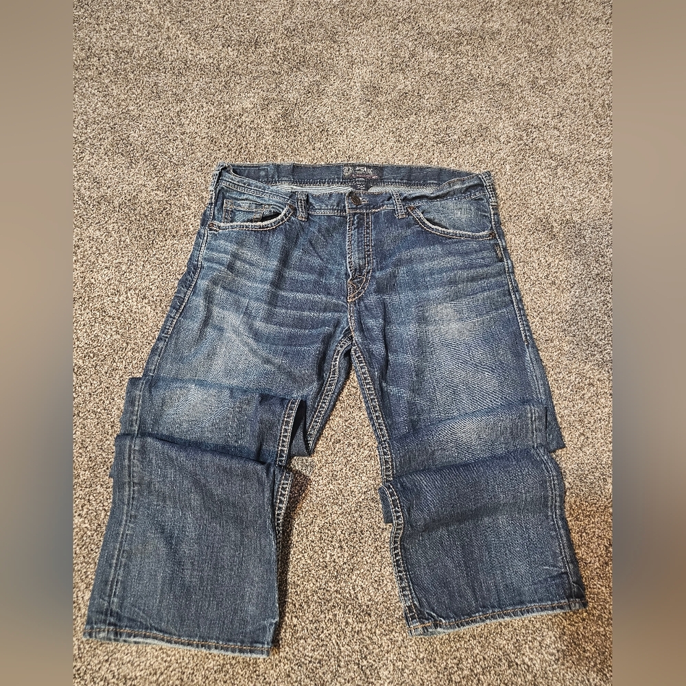 Silver ZAC Jeans Men's Relaxed Fit Denim 40x34